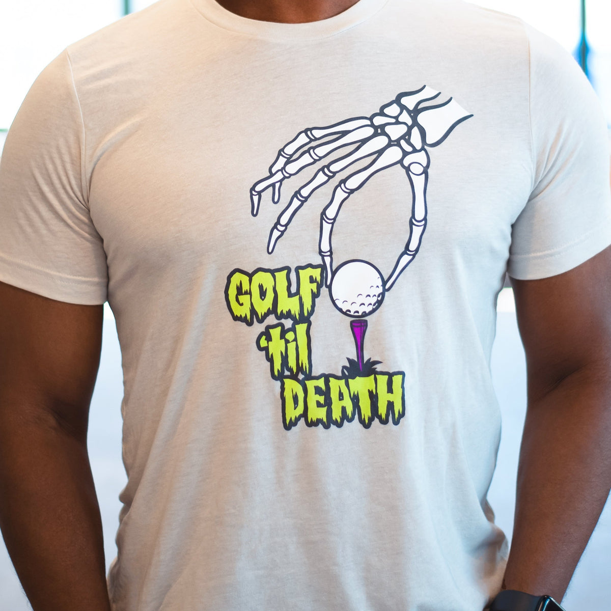 Golf Til Death Unisex T-Shirt - Bold graphic with golf-themed design, soft cotton, unisex fit