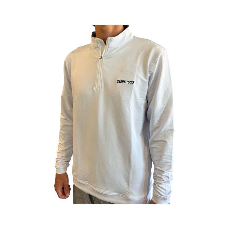 Shankitgolf White Quarter Zip