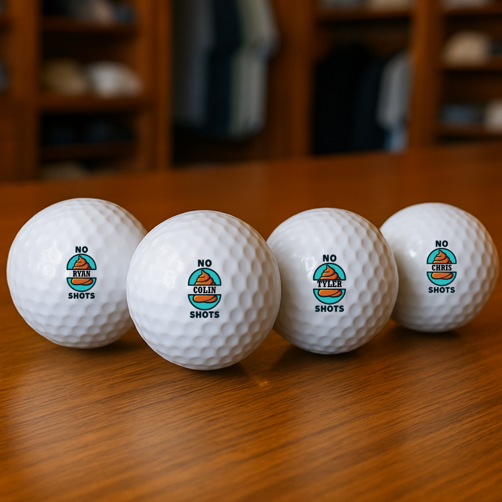 No Poop Shots Golf Ball