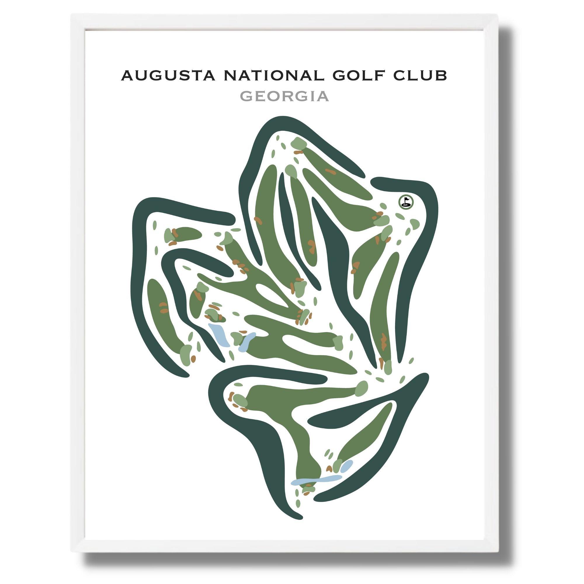 Custom watercolor Augusta National Golf Course print with framing options