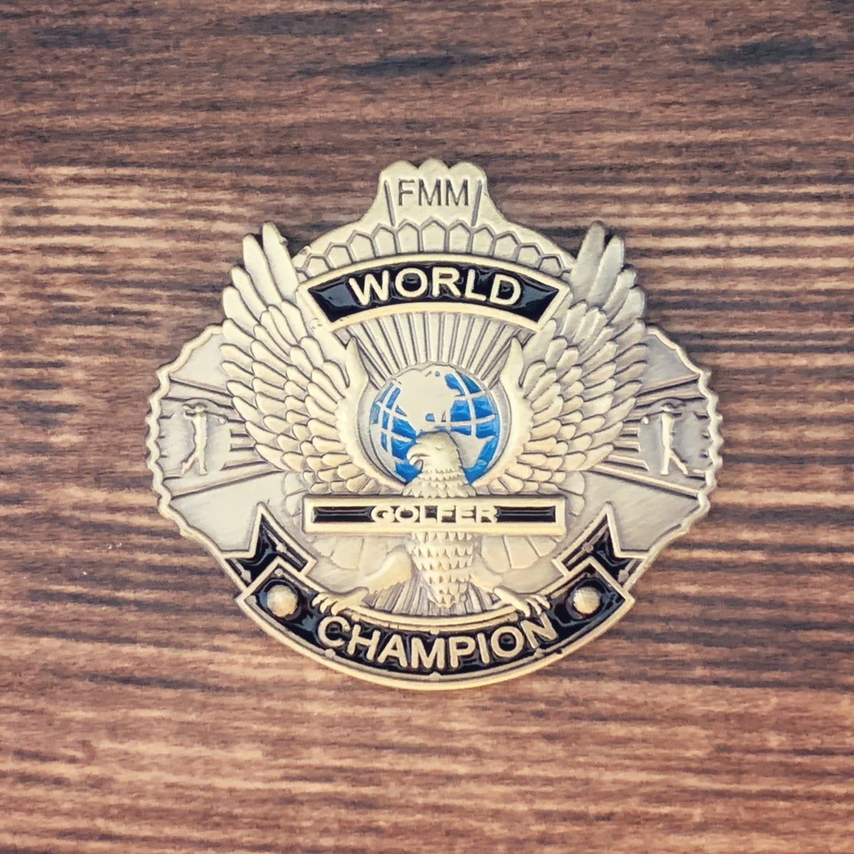 Championship belt magnetic golf ball marker