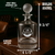 Personalized golf decanter with golf‑ball stopper and name and number etched