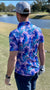 Pink Palm Golf Polo Shirt