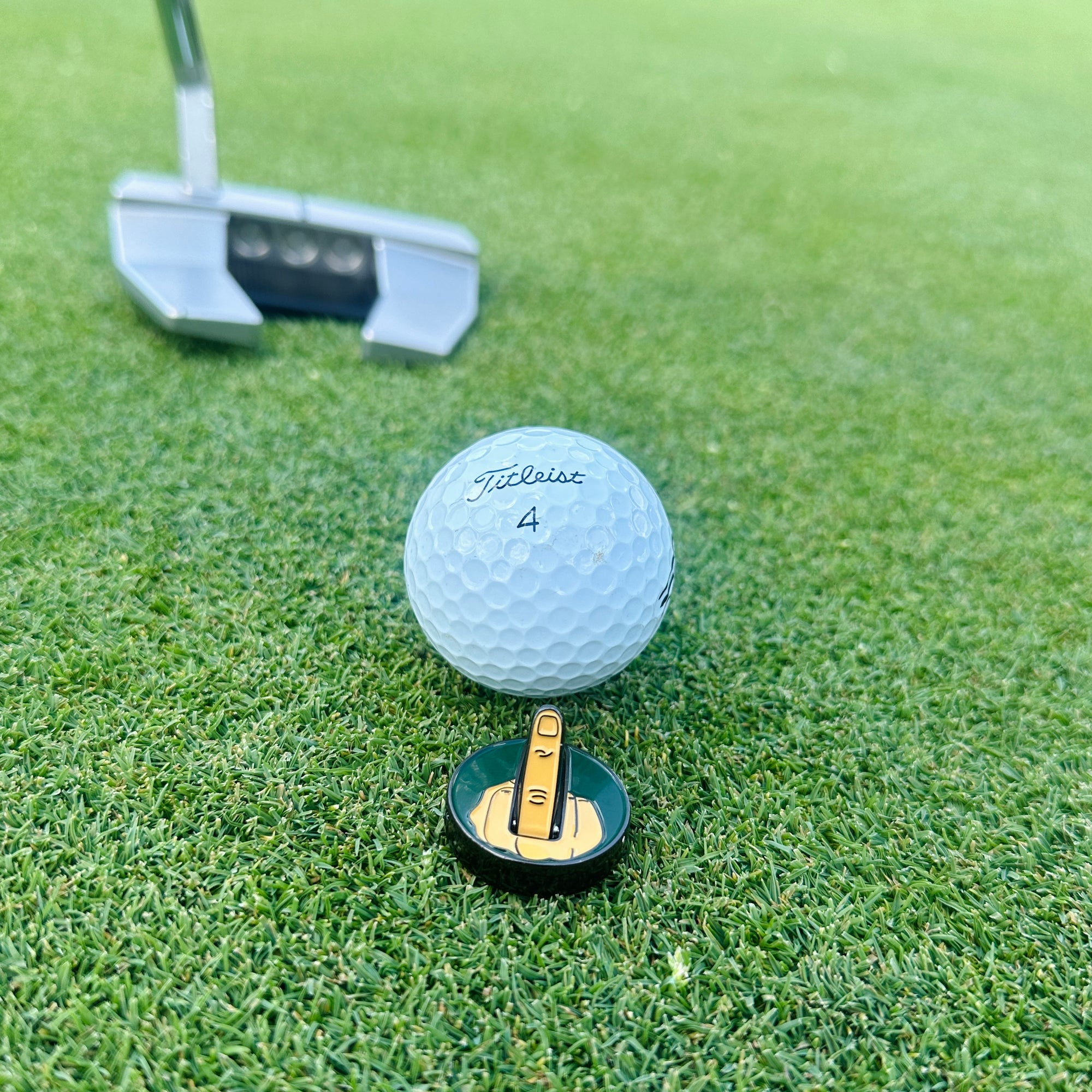 Flip The Bird Ball Marker & Hat Clip