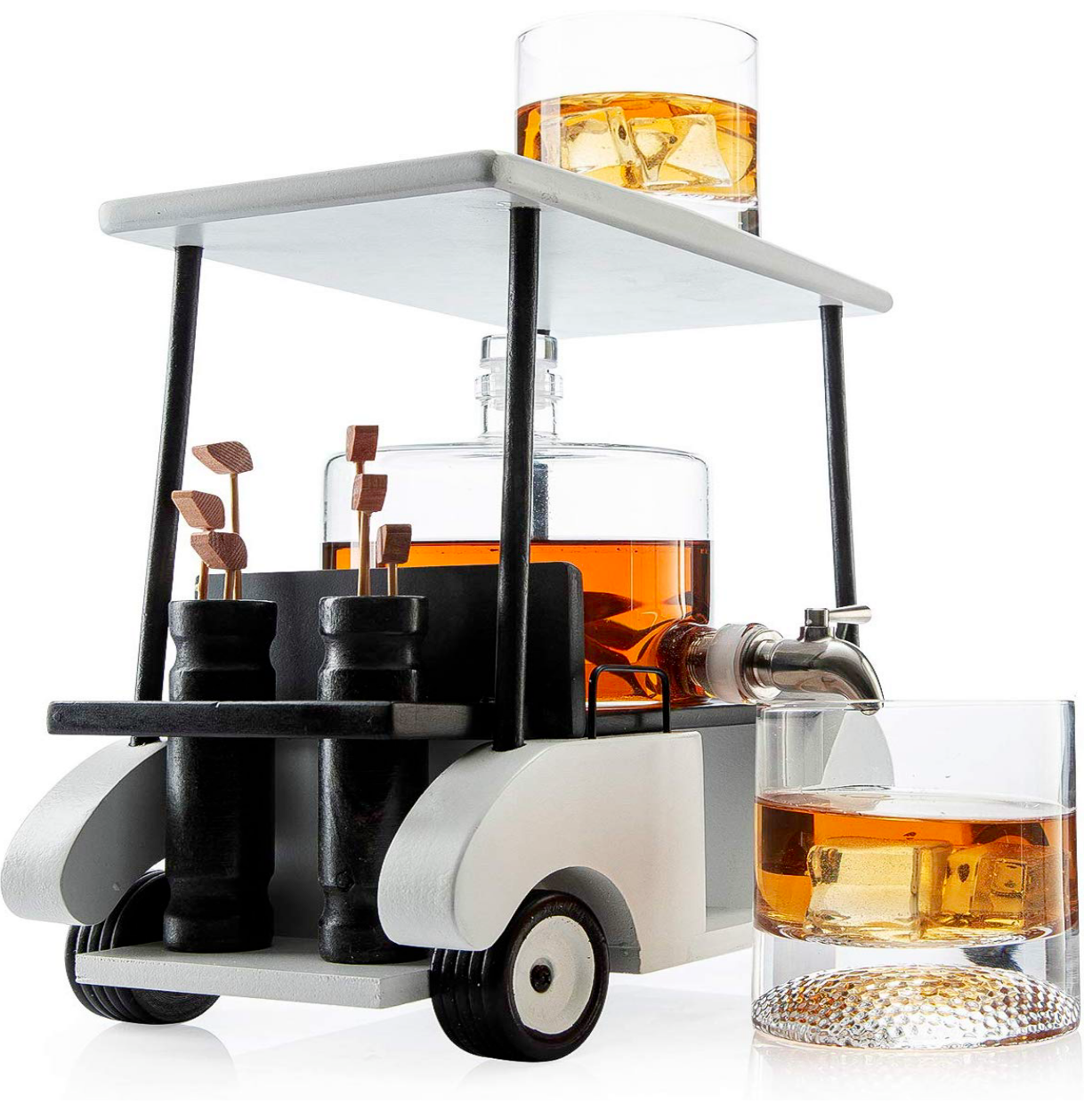 Golf Cart Decanter Set