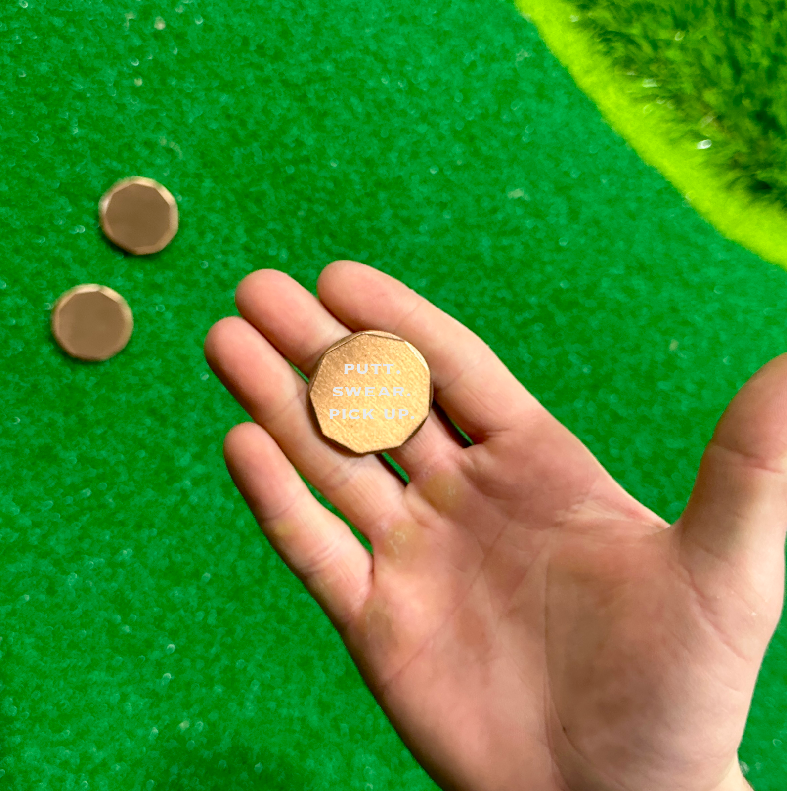 Putt Swear and Pick Up Ball Marker