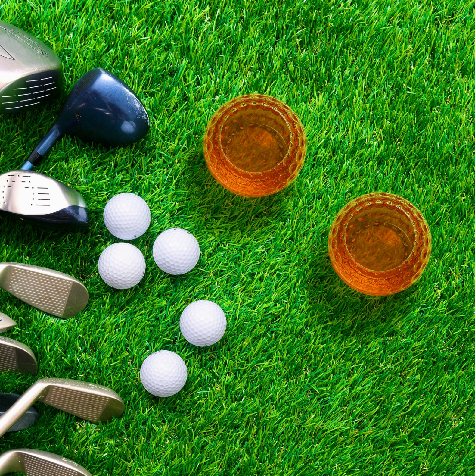 Golf Ball Stones Glasses