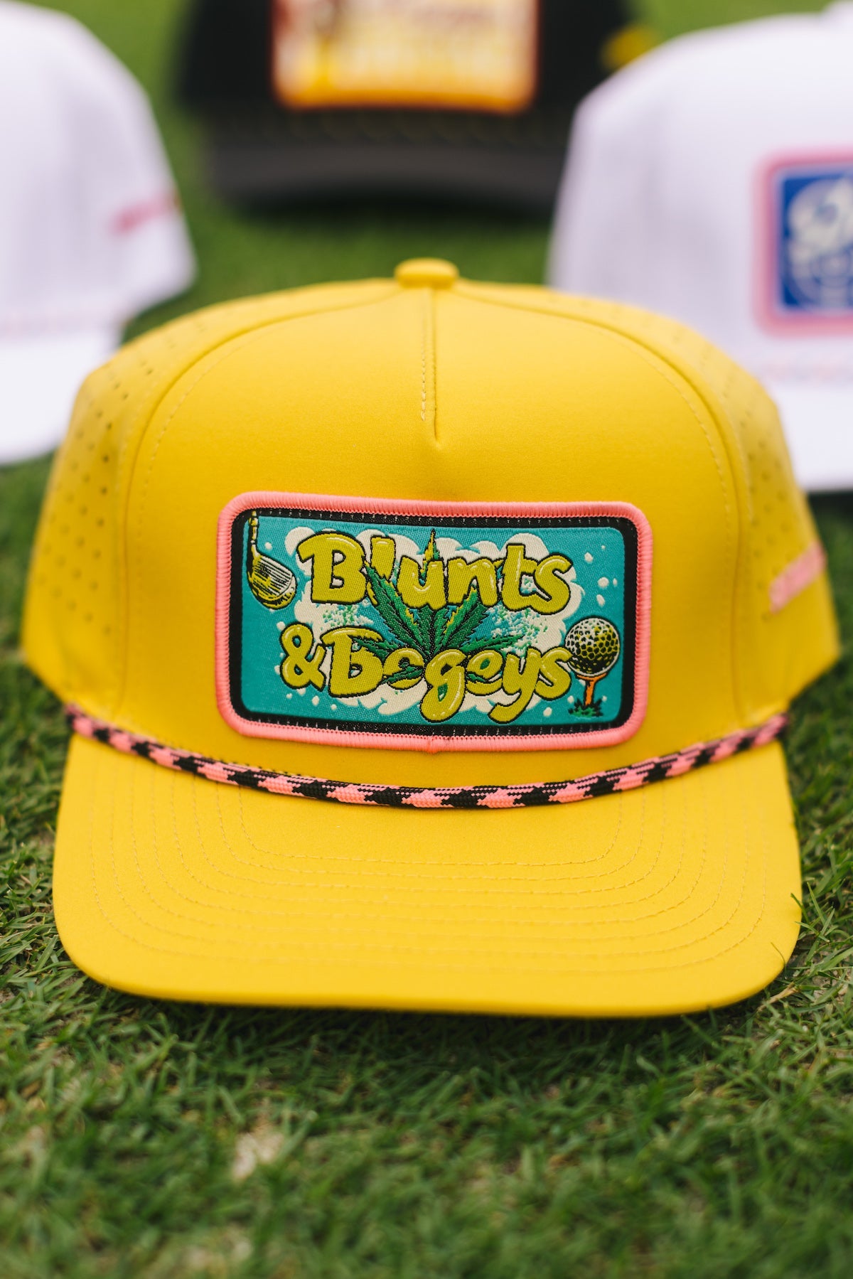 Electric Lettuce Mustard Patch Golf Hat