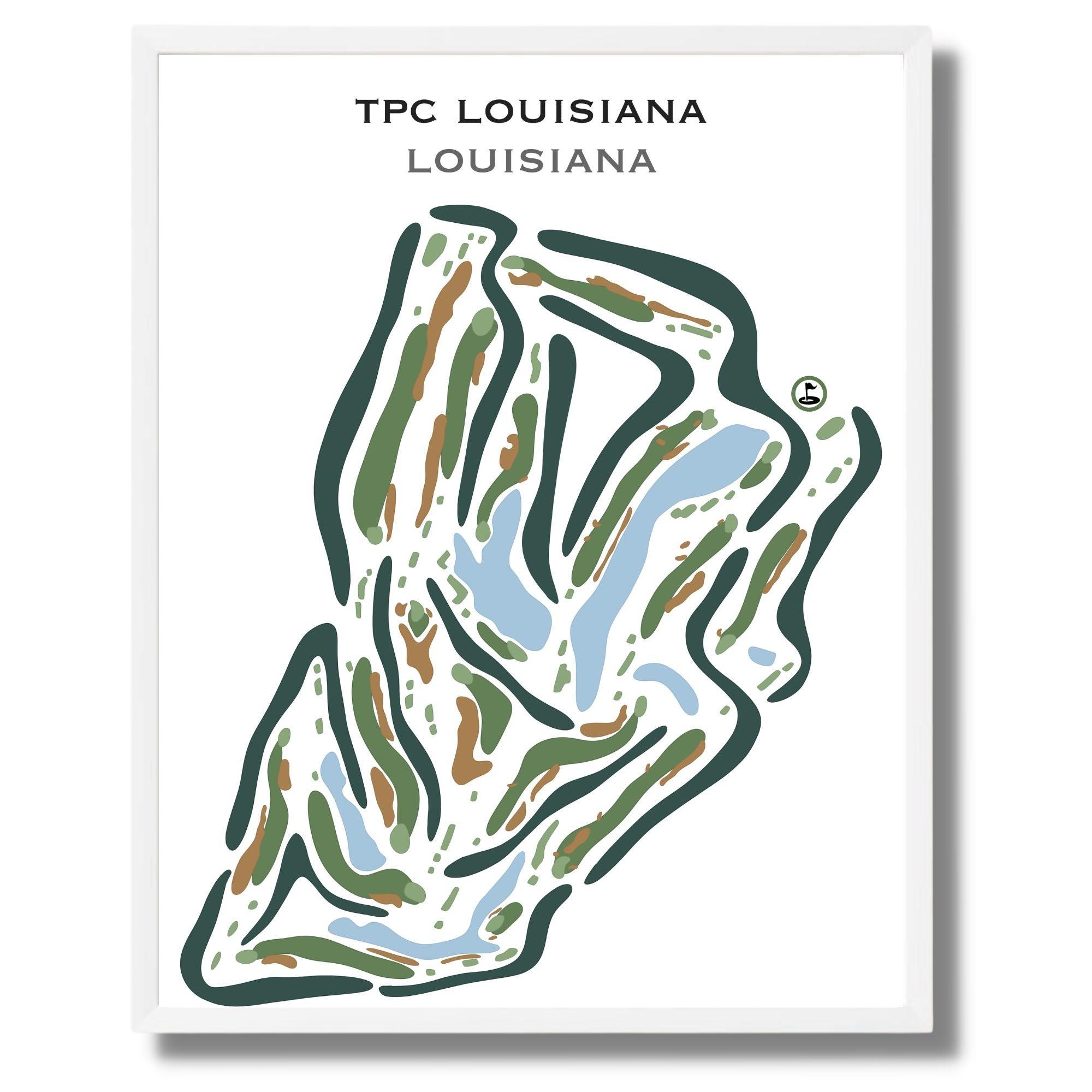 TPC Louisiana Golf Course, Louisiana - Printed Golf Courses