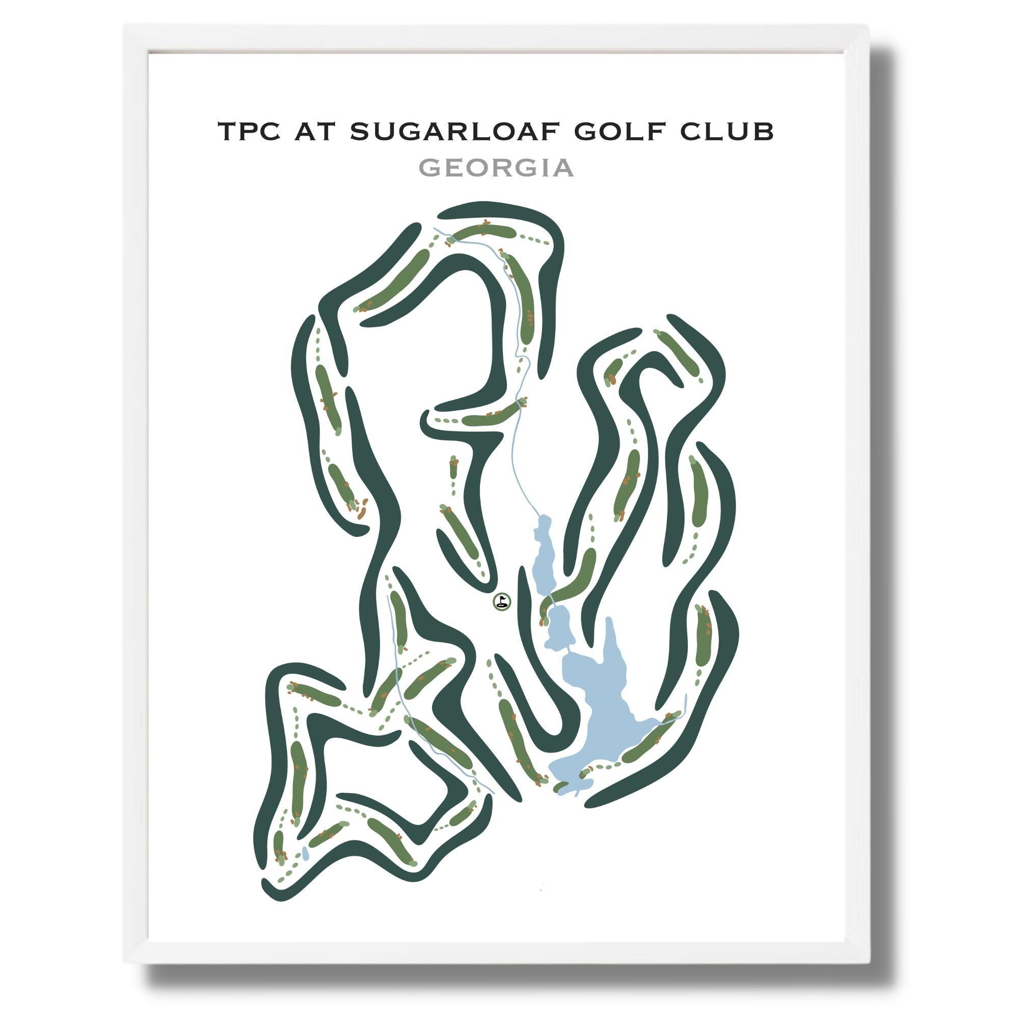 TPC at Sugarloaf Golf Club, Georgia - Printed Golf Courses