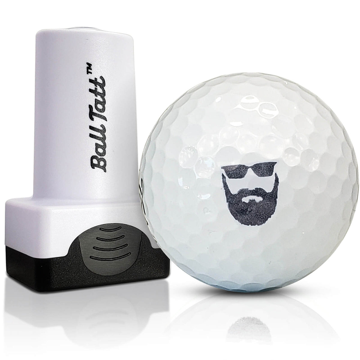 Beard Man golf ball stamp for durable and unique ball marking.