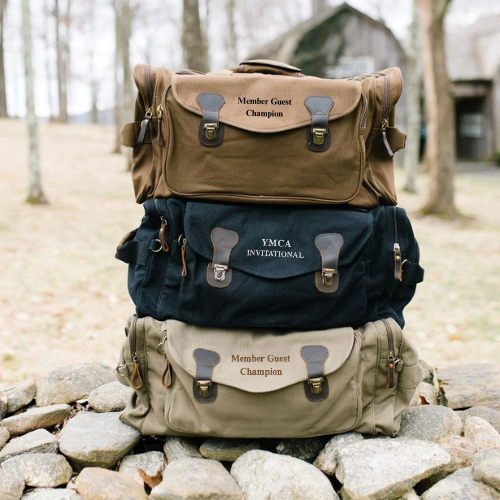Personalized golf tournament duffle bag for golf tournament and Outings