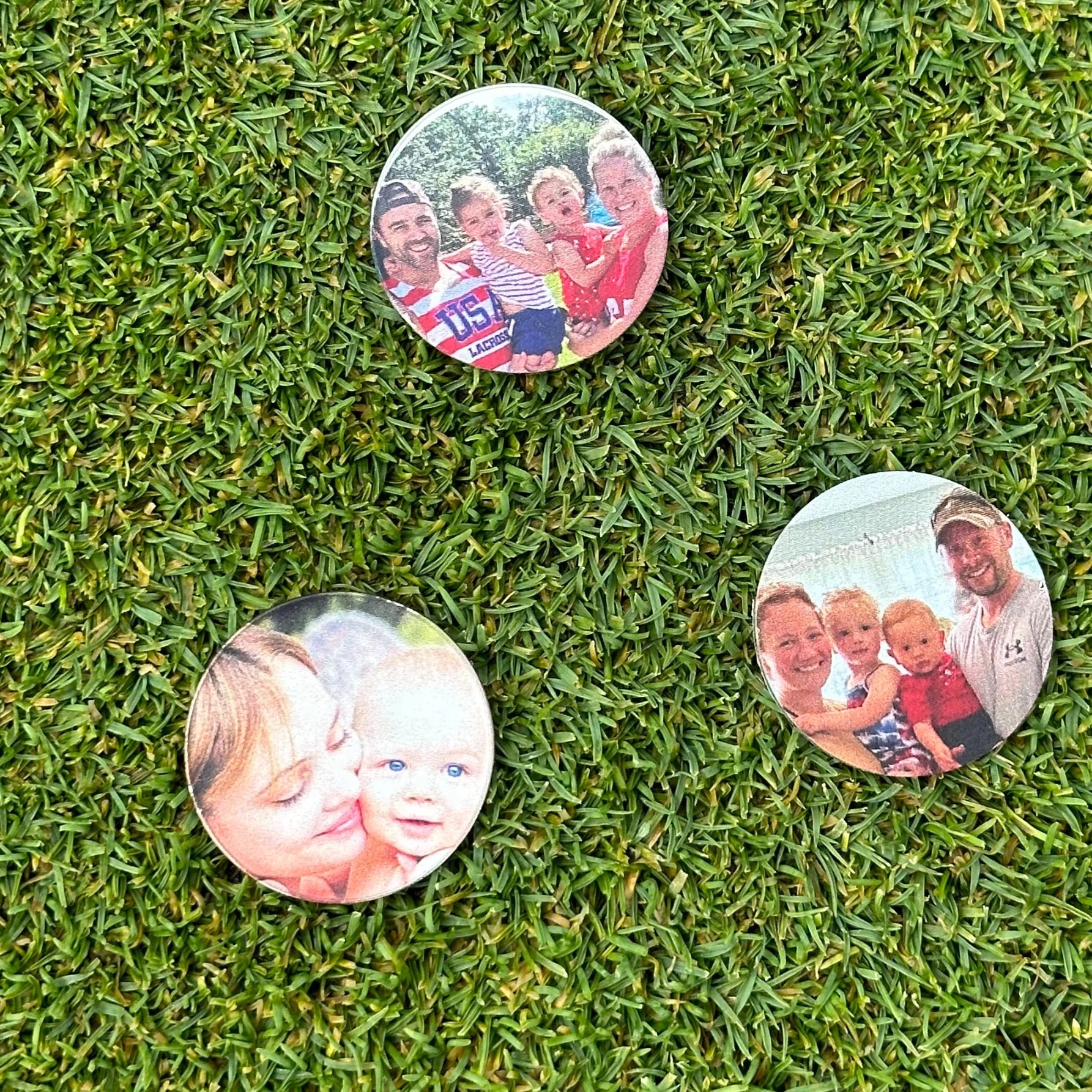 Custom Photo Ball Marker & Golf Hat Clip Set