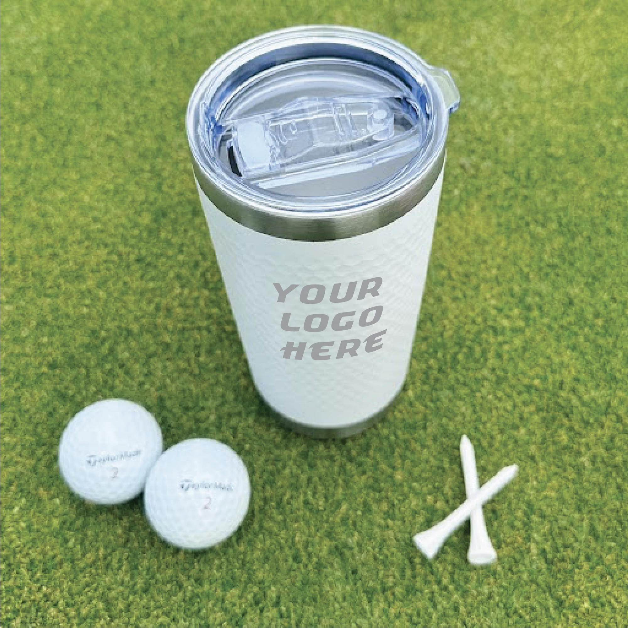 Custom Logo Golf Textured Tumbler