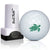 Green Turtle golf ball stamp marking tool for clear ball identification.