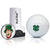 Clover golf ball stamp with Leprechaun ball marker for unique marking.