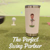 Funny Golf Gift Caricature Tumbler