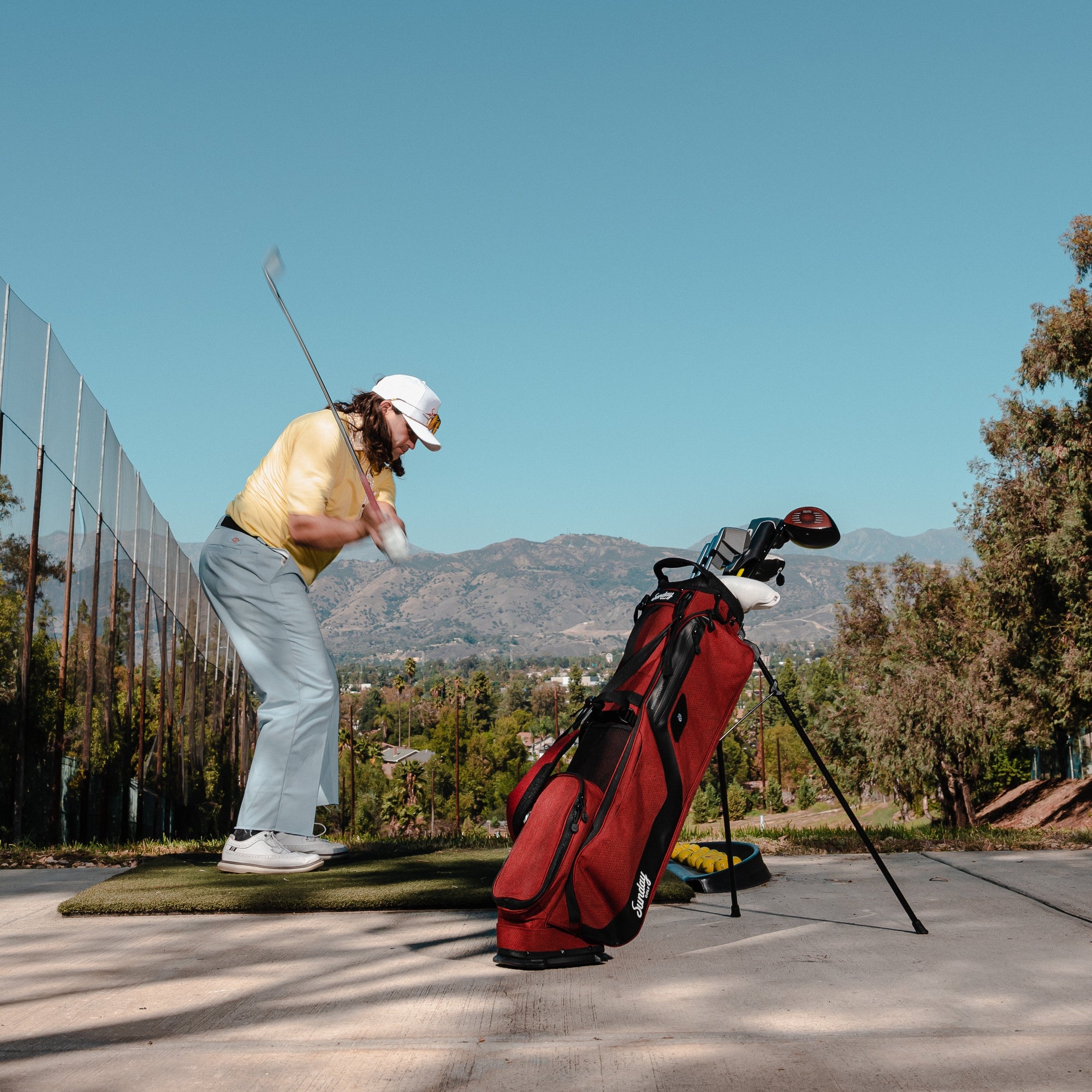 Burgundy's Bogey Bunch Golf Bag