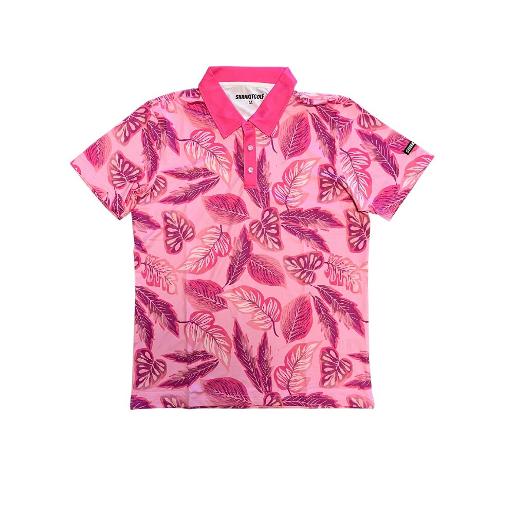 Pink Floral Polo