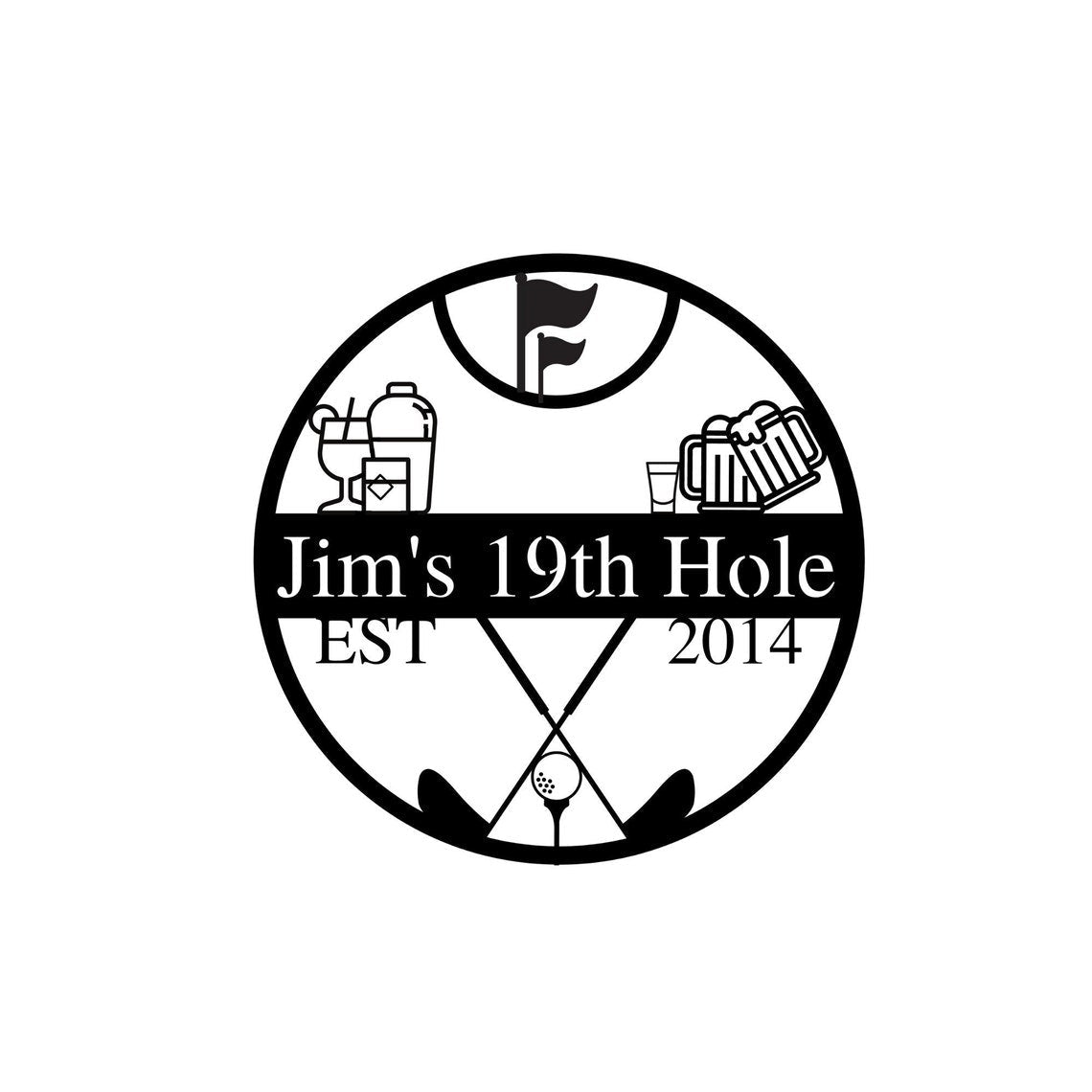 19th Hole Pub Sign