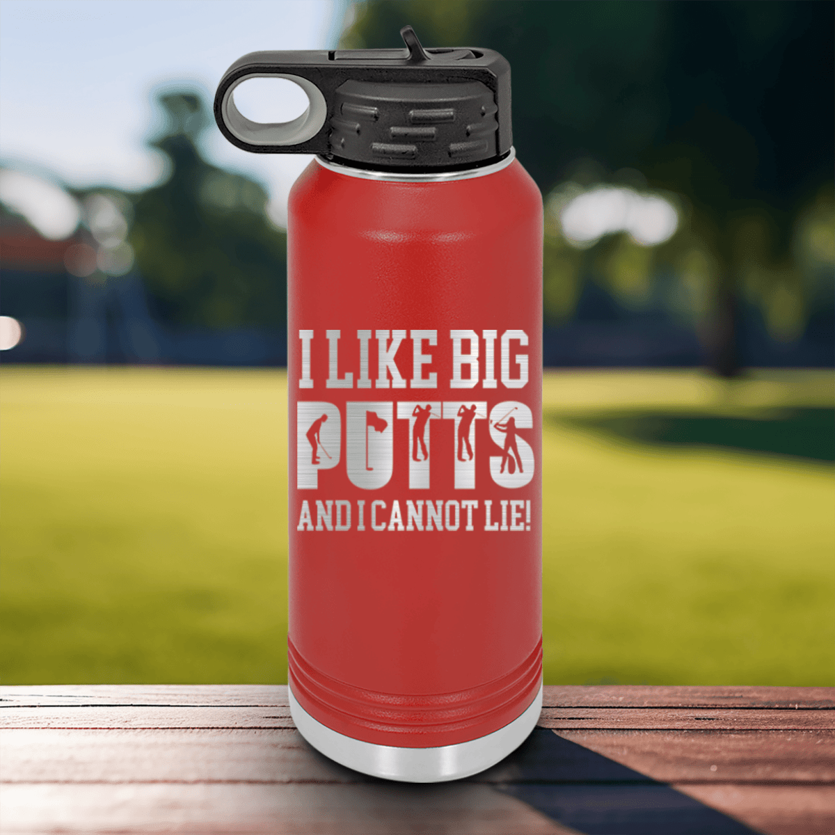 Navy golf water bottle Baby Got Back