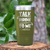 Military Green Golf Tumbler With Dirty Birdie Design