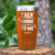 Orange Golf Tumbler With Dirty Birdie Design