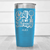 Light Blue Golf Tumbler With Golf Is My Therapy Design