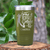 Military Green Golf Tumbler With Golf Thief Design