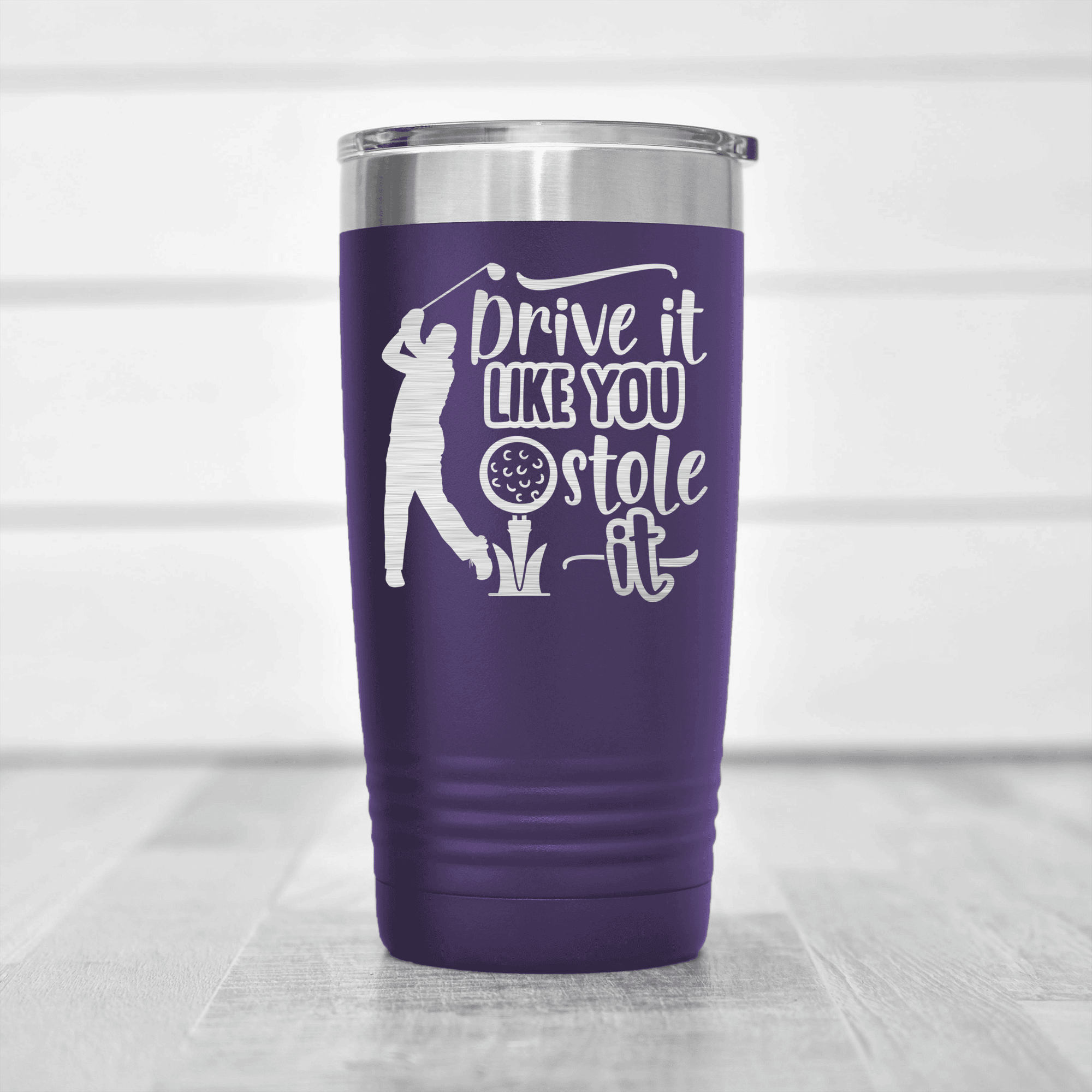 Purple golf tumbler Golf Thief