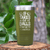 Military Green Golf Tumbler With Golfing Takes Balls Design