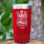 Red Golf Tumbler With Golfing Takes Balls Design