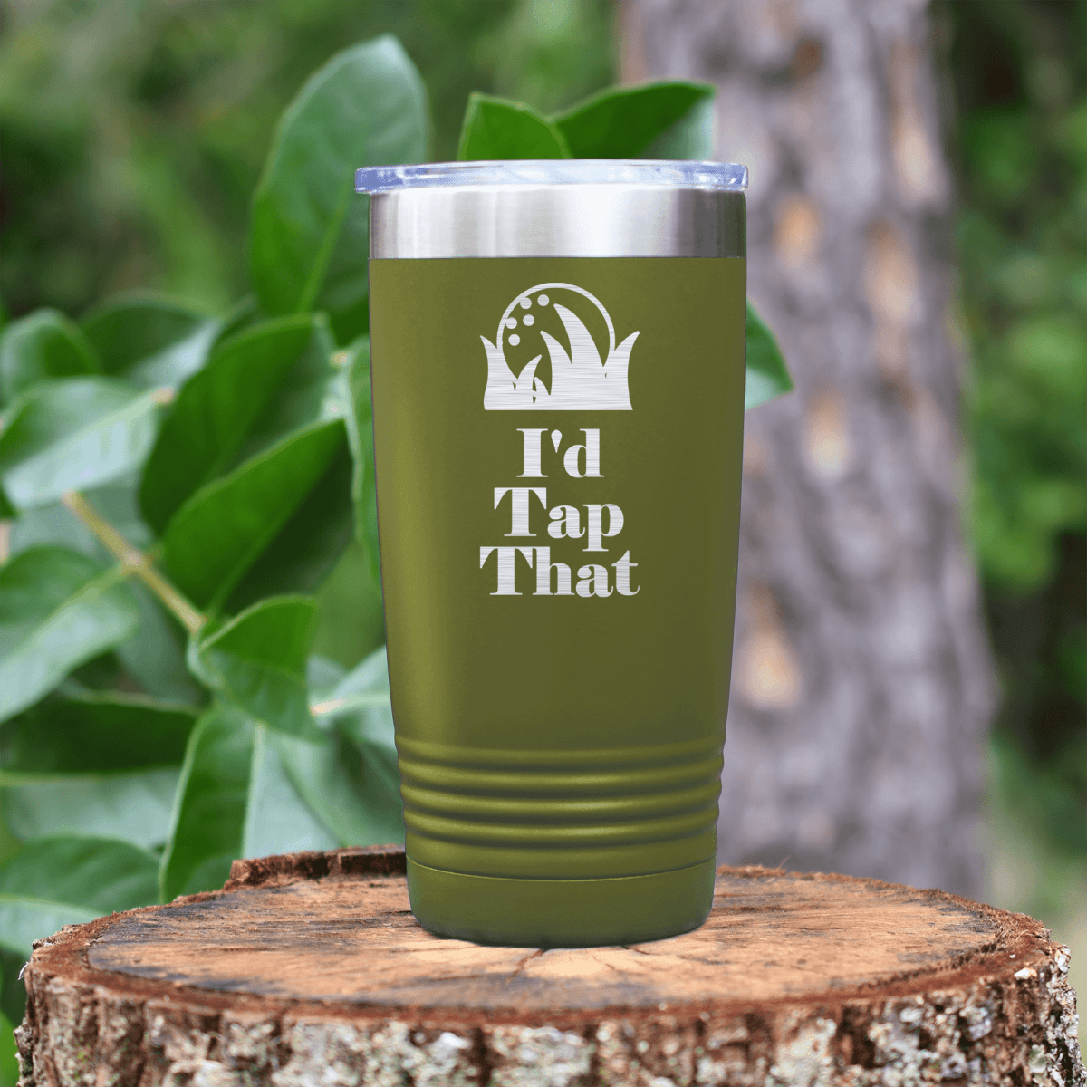 Blue golf tumbler Id Tap That