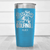 Light Blue Golf Tumbler With Less Talk More Golf Design