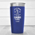 Blue Golf Tumbler With Life Is Short Swing Hard Design