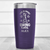 Purple Golf Tumbler With Life Is Short Swing Hard Design