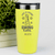 Yellow Golf Tumbler With Life Is Short Swing Hard Design
