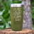 Military Green Golf Tumbler With Look At Her Putt Design