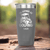 Grey Golf Tumbler With Rather Be Golfin Design