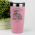 Salmon Golf Tumbler With Rather Be Golfin Design