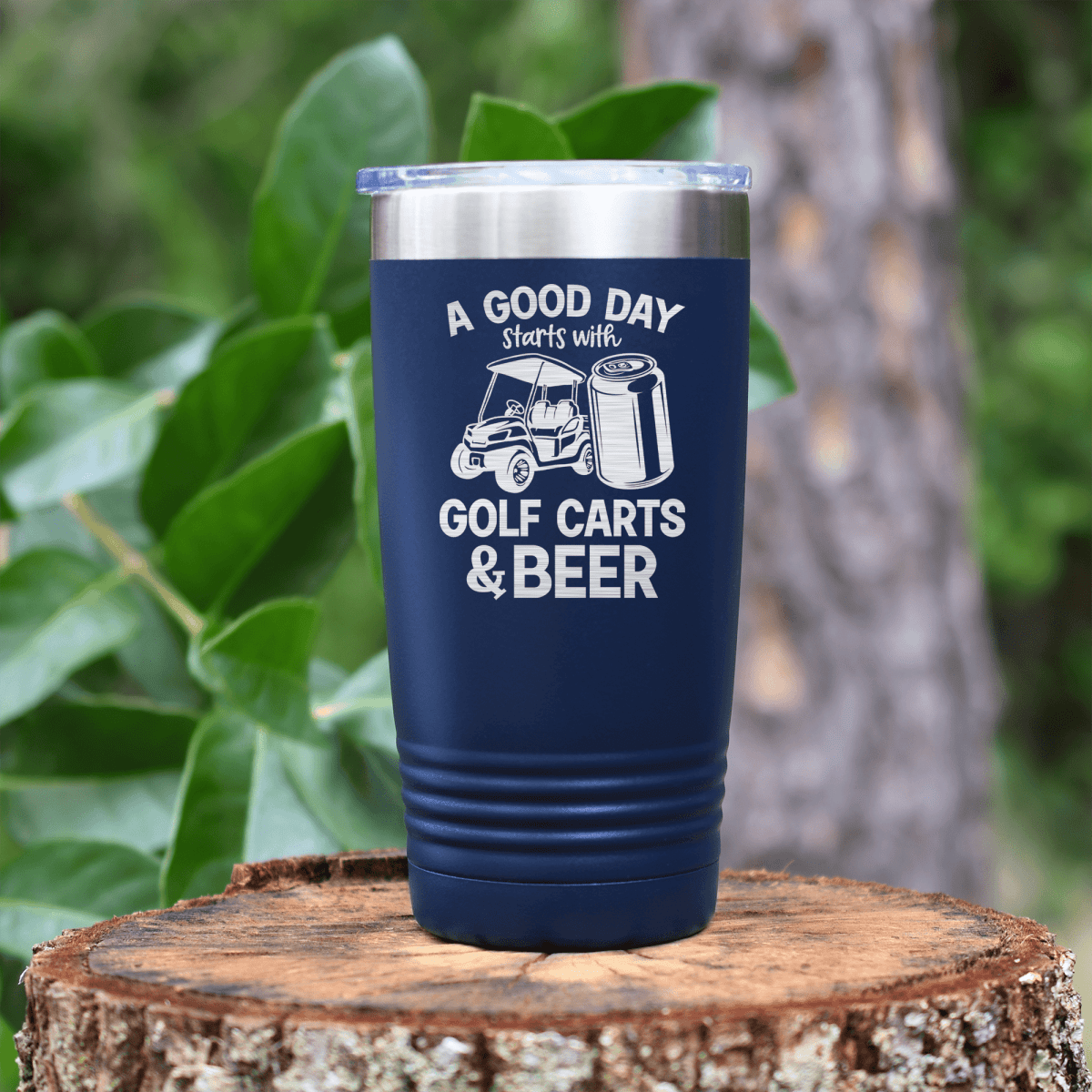 Military Green golf tumbler Sip And Swing
