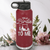 Maroon golf water bottle Talk Birdie To Me
