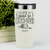 White Golf Tumbler With Time To Par Tee Design