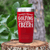 Black golf tumbler Weekend Forecast Golfing