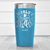 Light Blue Golf Tumbler With Worlds Kinda Good Gofler Design