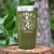 Military Green Golf Tumbler With Worlds Kinda Good Gofler Design