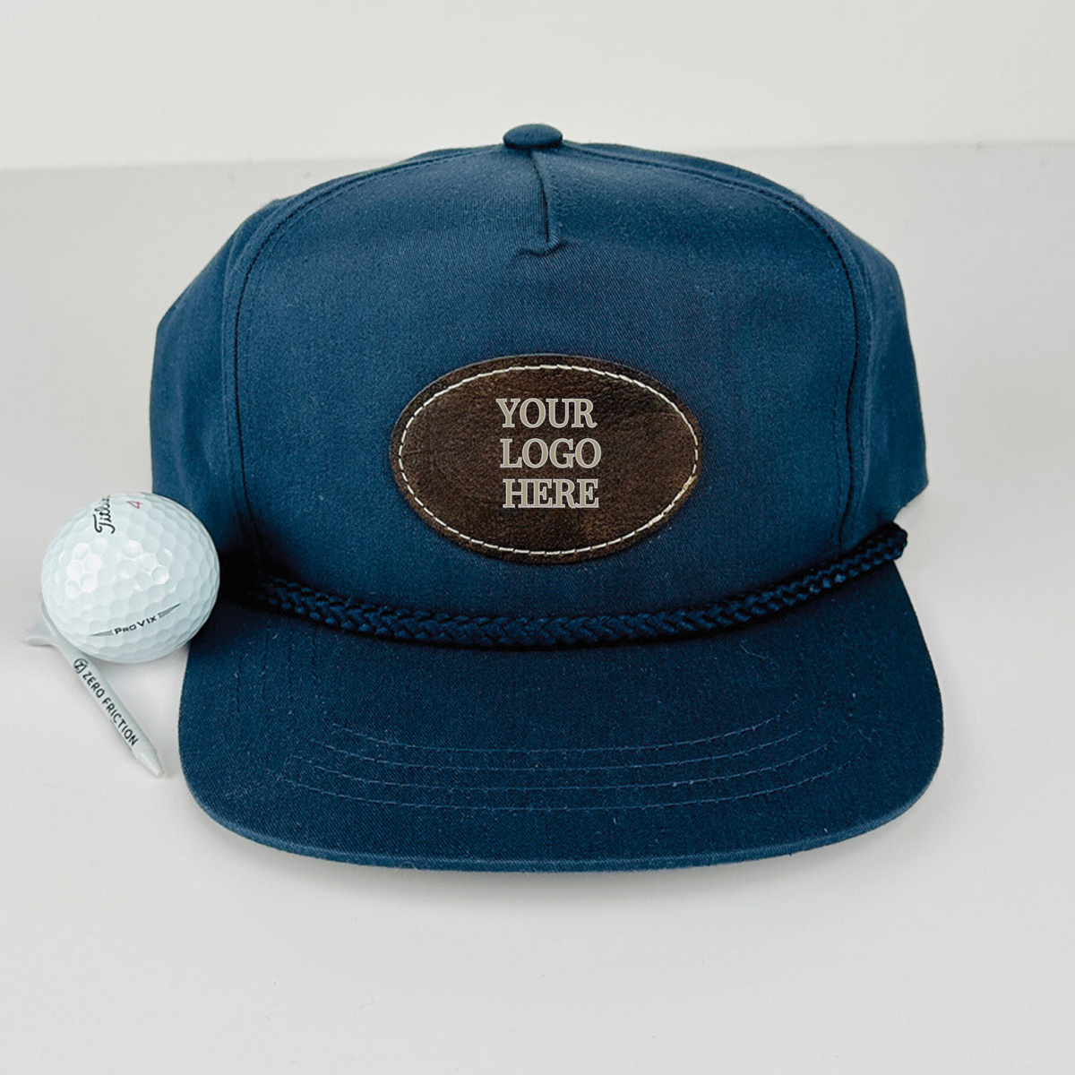 Custom logo golf hat with personalized patch