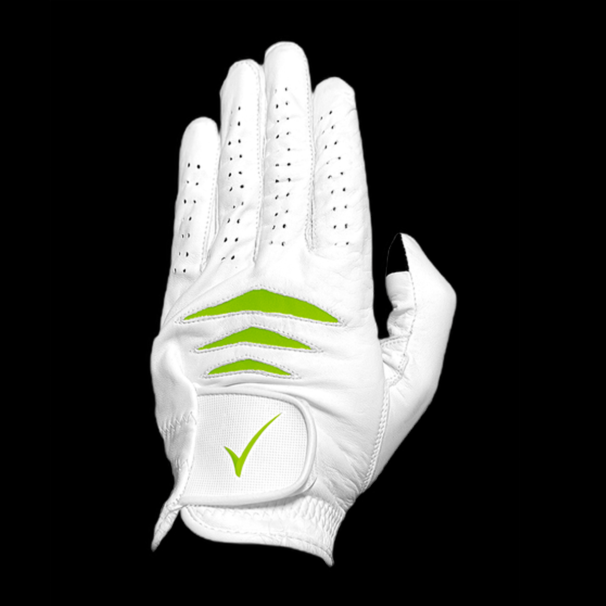 Touchscreen-compatible smart golf glove with breathable mesh