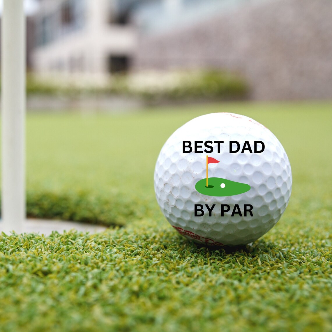 Best Dad by Par Golf Ball