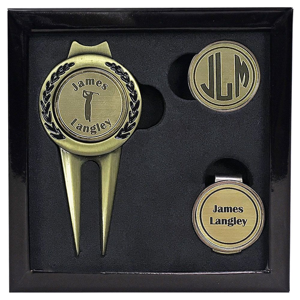 Deluxe Personalized Divot Tool Gift Set